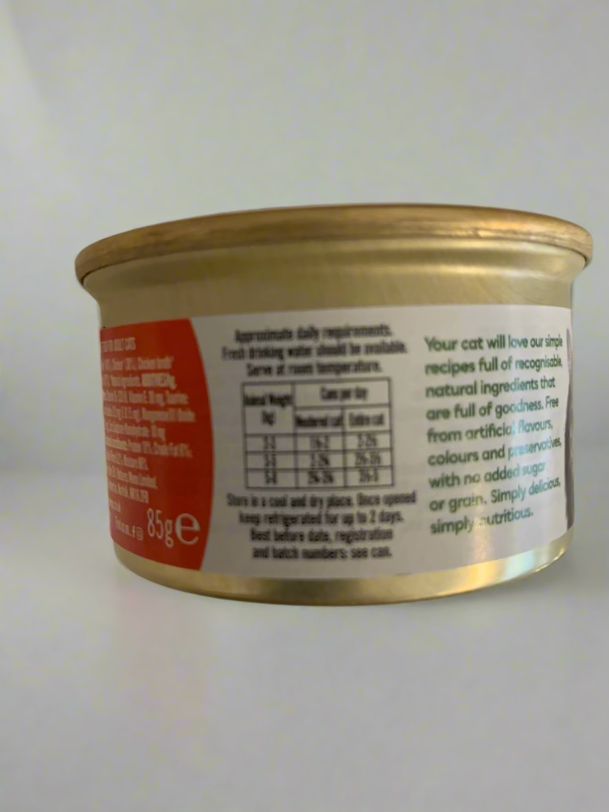 natures menu especially for cats, wet cat food, best wet food for cats, back side