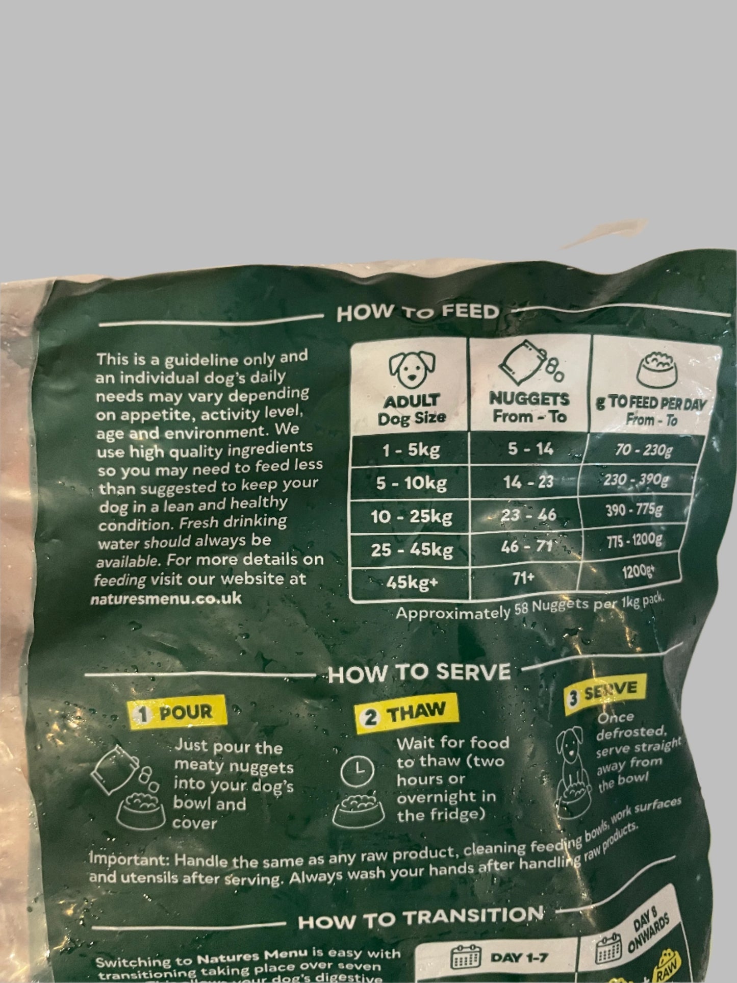 Natures Menu Complete & Balanced 60/40 Dog Nuggets 1kg