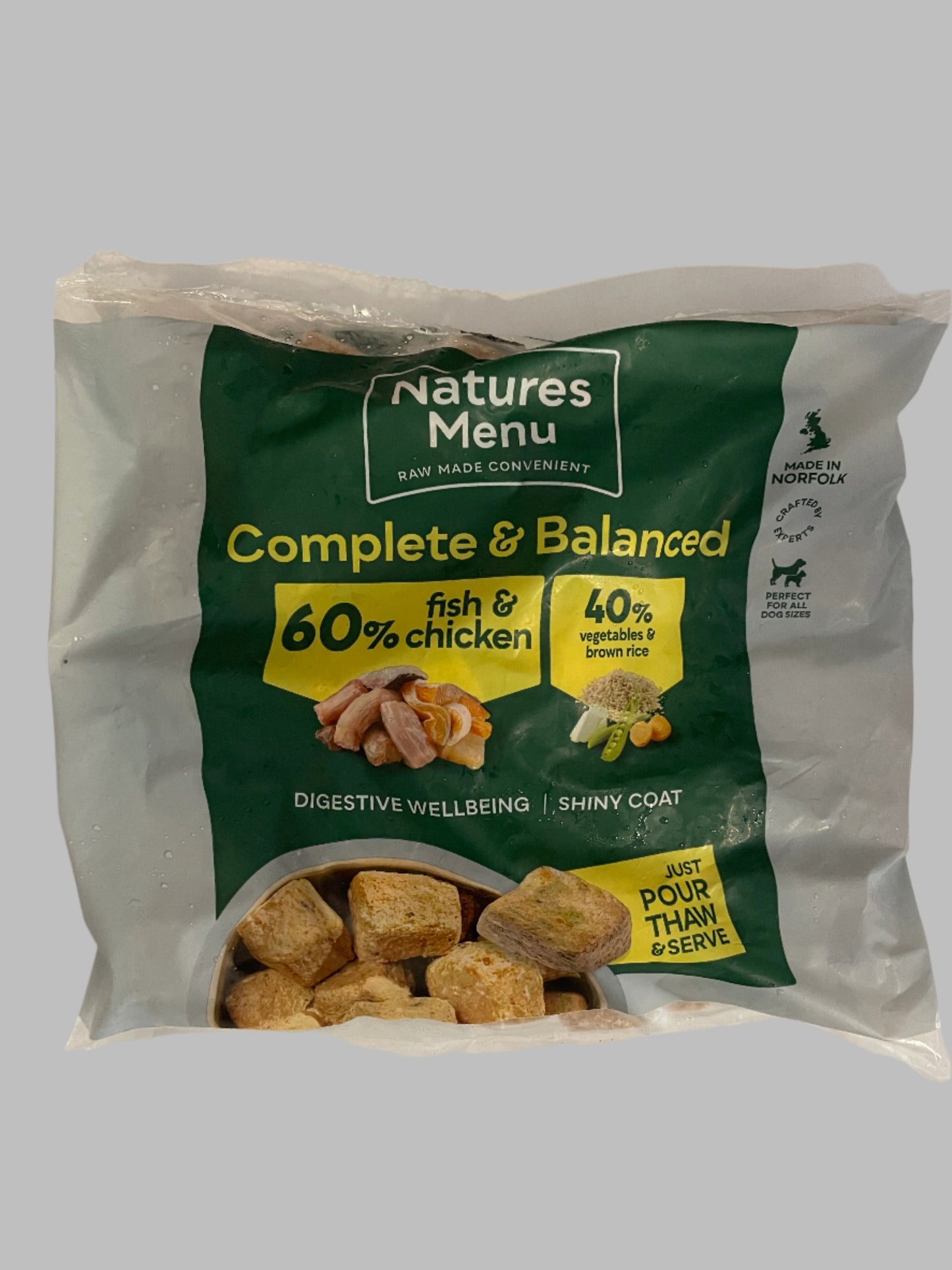 Natures Menu Complete & Balanced 60/40 Dog Nuggets 1kg