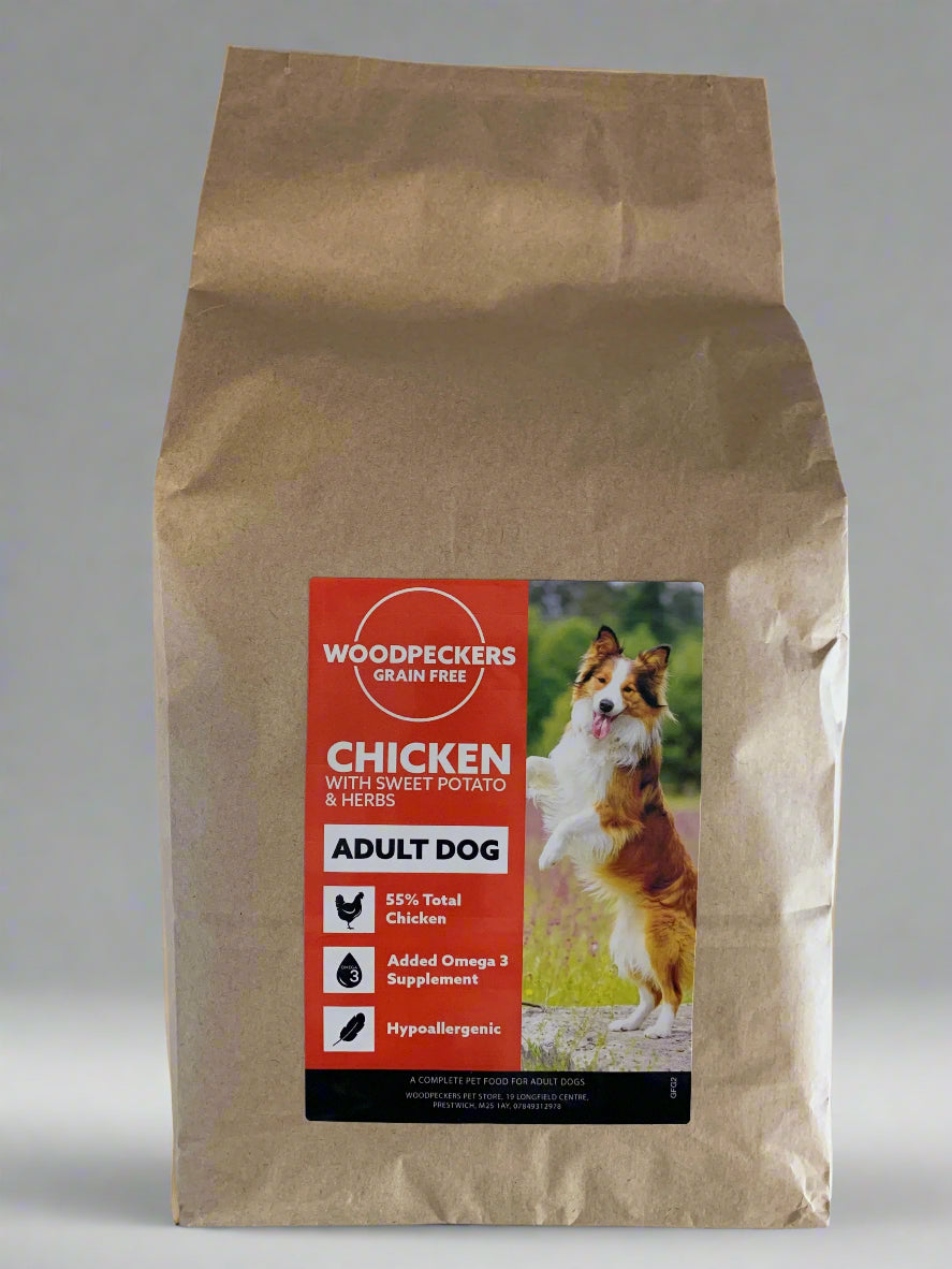 grain free dog food, dry dog food, best dry dog food uk, front side