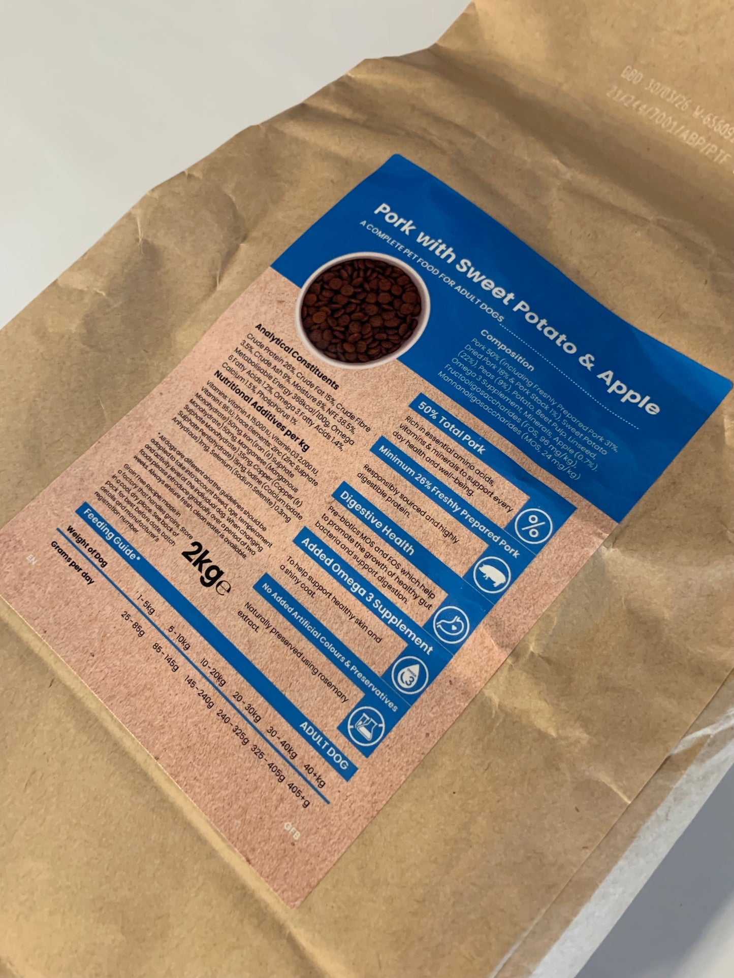grain free dog food, dry dog food, best dry dog food uk, back side