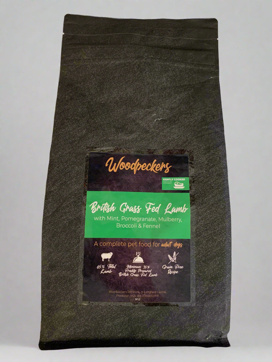 superfood dog food, hypoallergenic dog food grain free dog food, dry dog food, best dry dog food uk, front side