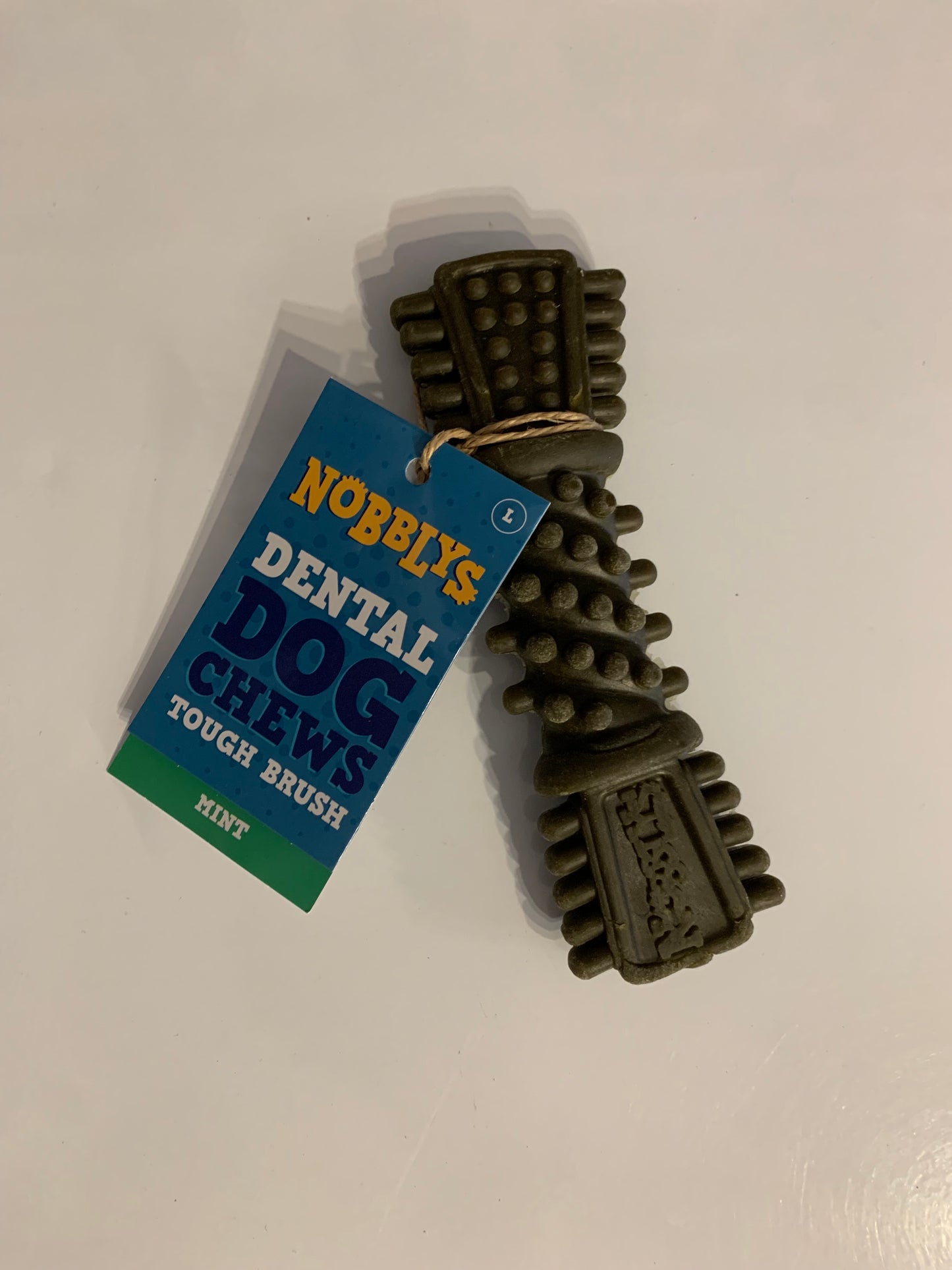 nobblys dental dog chew toothbrush, dog treats, Dog Treats, dog treat, dog treats, natural dog treats, front side