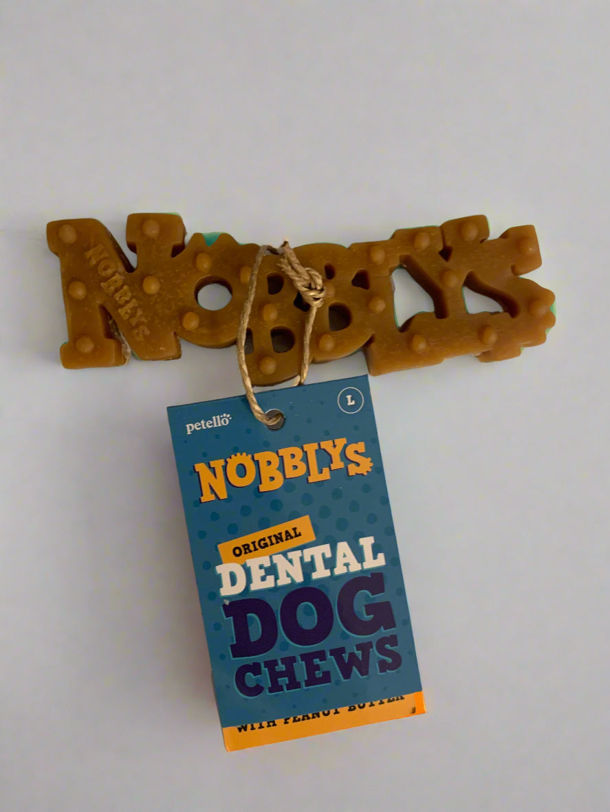 nobblys dental dog chew toothbrush, dog treats, Dog Treats, dog treat, dog treats, natural dog treats, front side