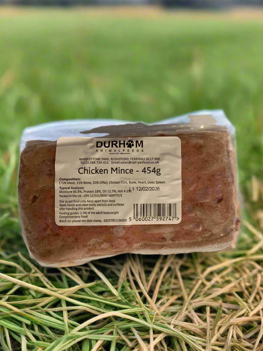 Durham Animal Feed Animal Mince, raw dog food, raw food for dogs, front side