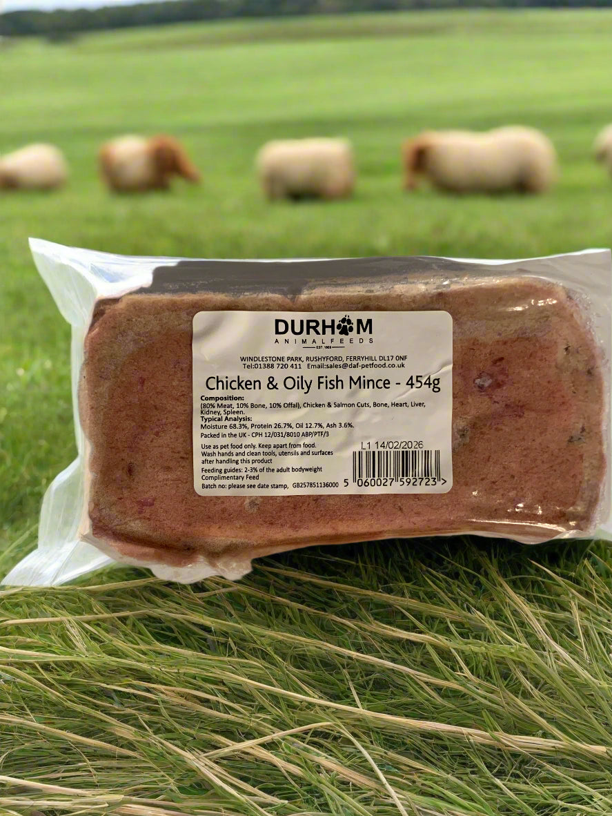 Durham Animal Feed Animal Mince, raw dog food, raw food for dogs, front side