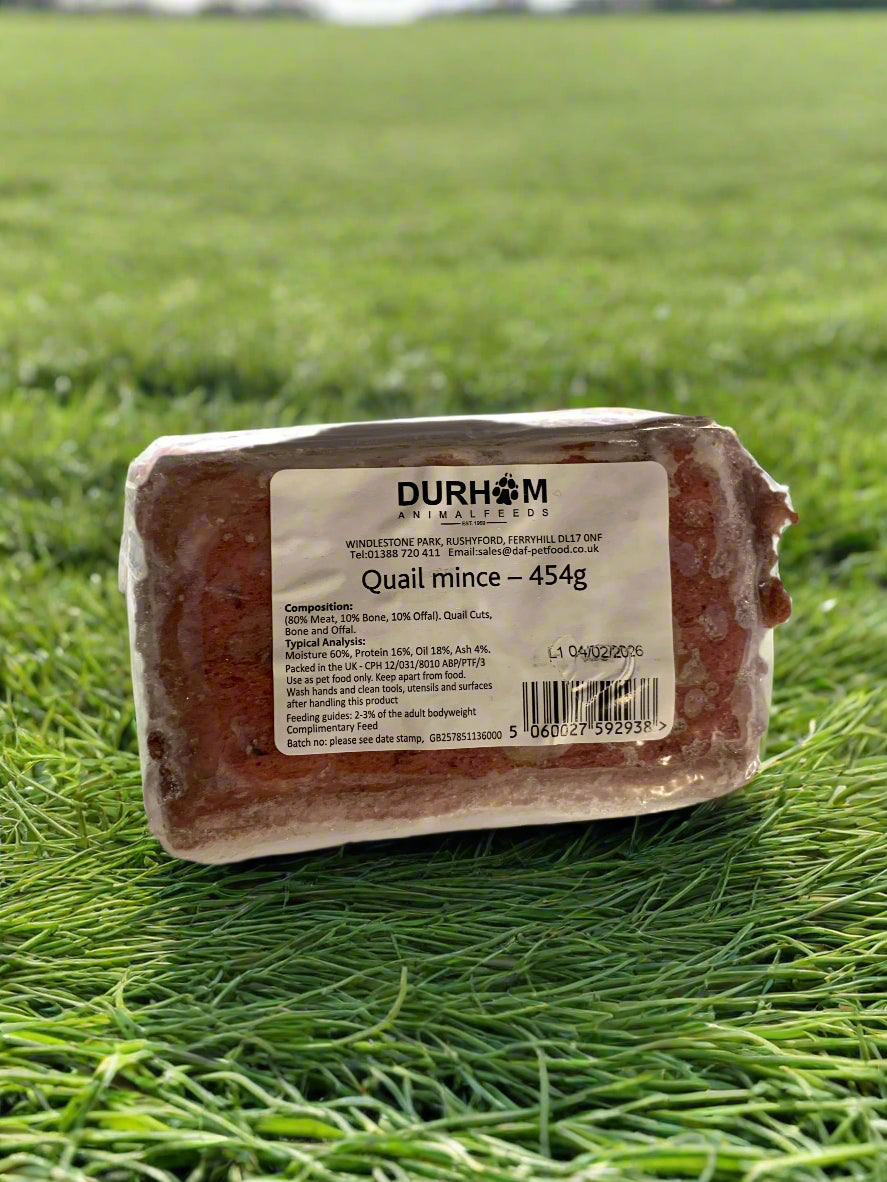 Durham Animal Feed Animal Mince, raw dog food, raw food for dogs, front side