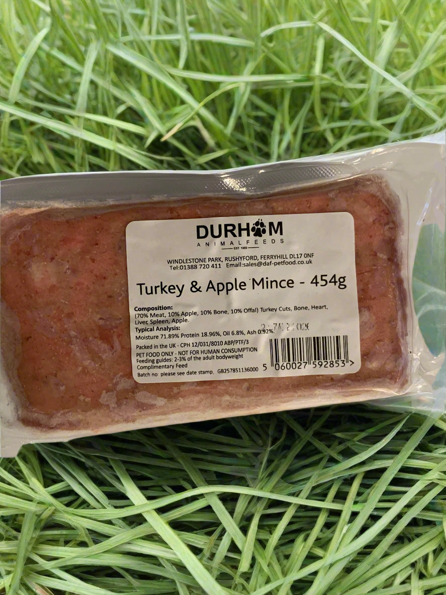 Durham Animal Feed Animal Mince, raw dog food, raw food for dogs, front side