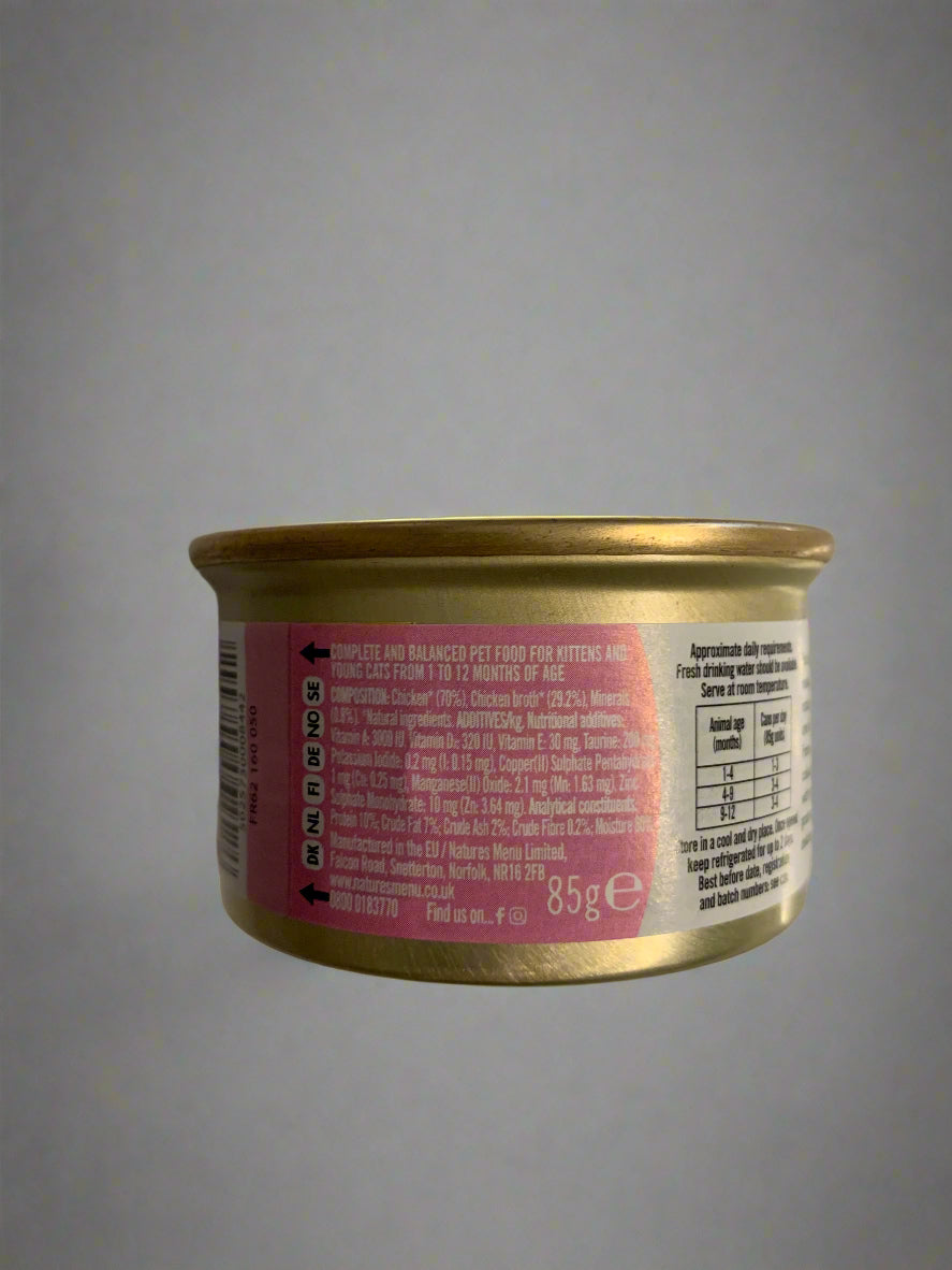 natures menu especially for cats, wet cat food, best wet food for cats, back side