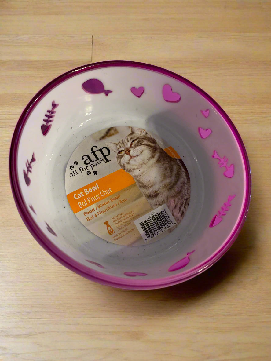 All For Paws Anti Slip Cat Bowl, cat bowls, bowl cat, front side