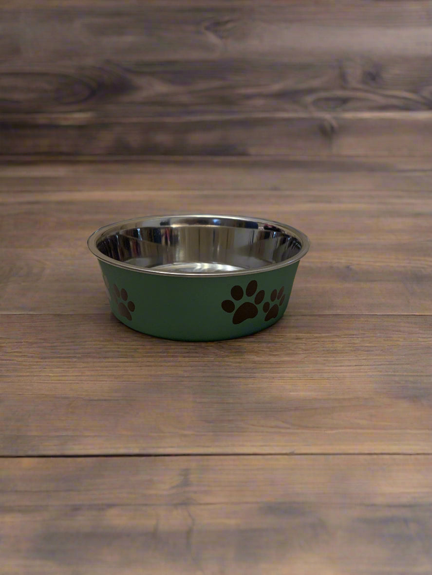 Bella Metallic Artichoke Bowl, dog bowls, dog bowl, front side