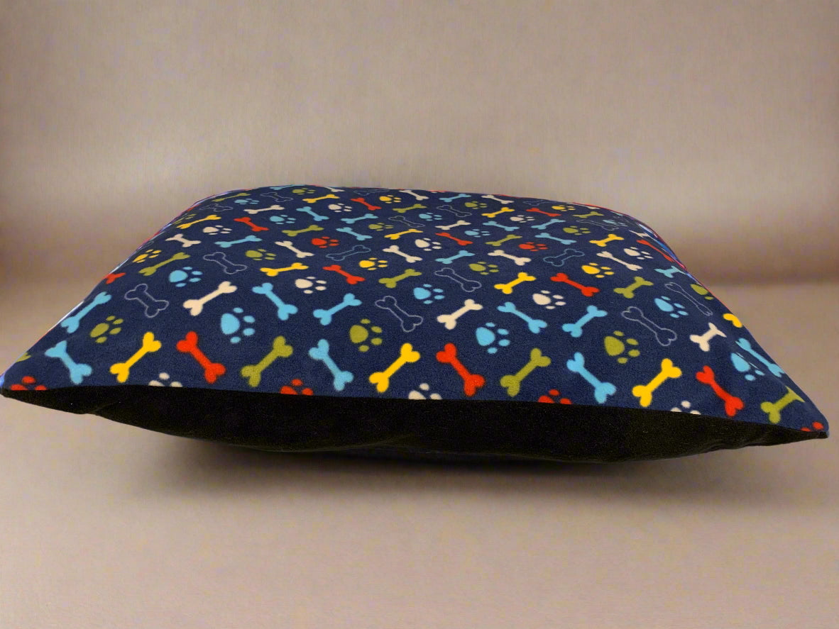 woodpeckers fleece cushion, dog bed, dog beds, front side