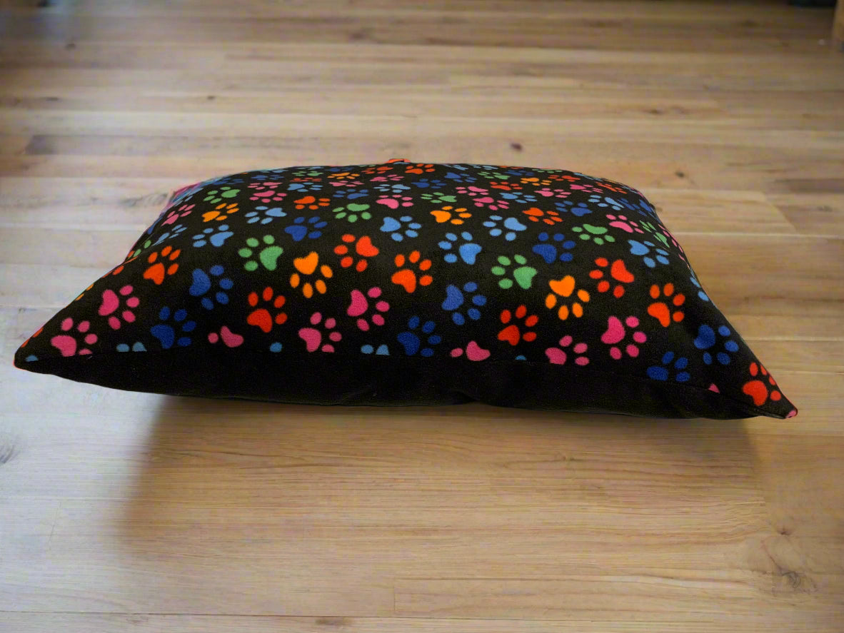 woodpeckers fleece cushion, dog bed, dog beds, front side