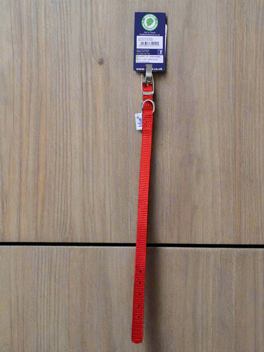 ancol nylon dog collar, dog collars, front side