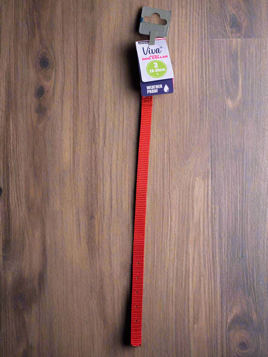ancol nylon dog collar, dog collars, front side