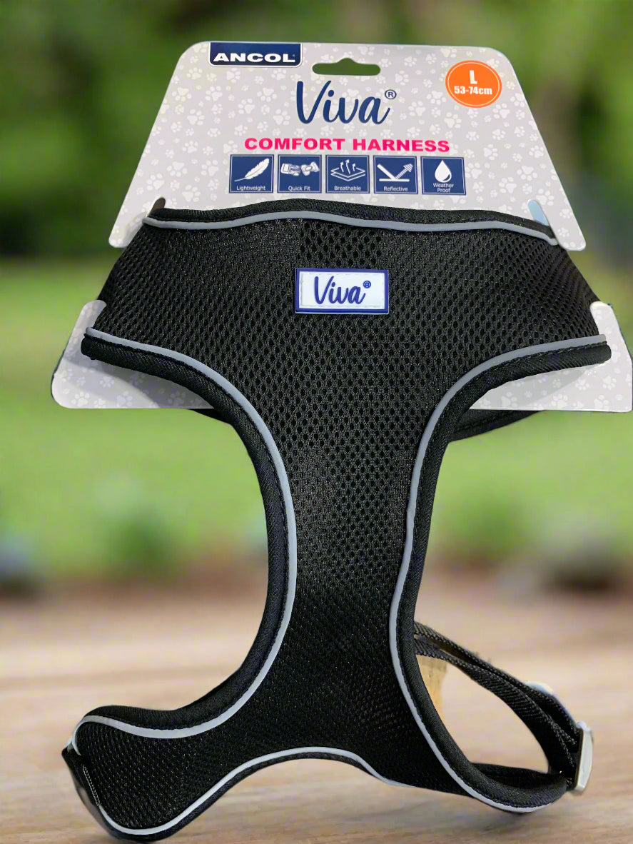 ancol comfort harness, dog harness, dog harness uk, front side