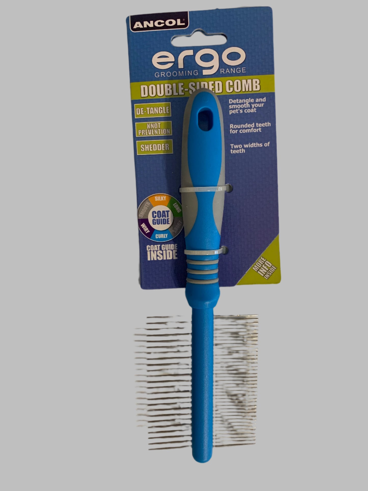 Ancol Ergo double sided comb, dog groomers near me, dog grooming near me, dog grooming, dog groomers, front side