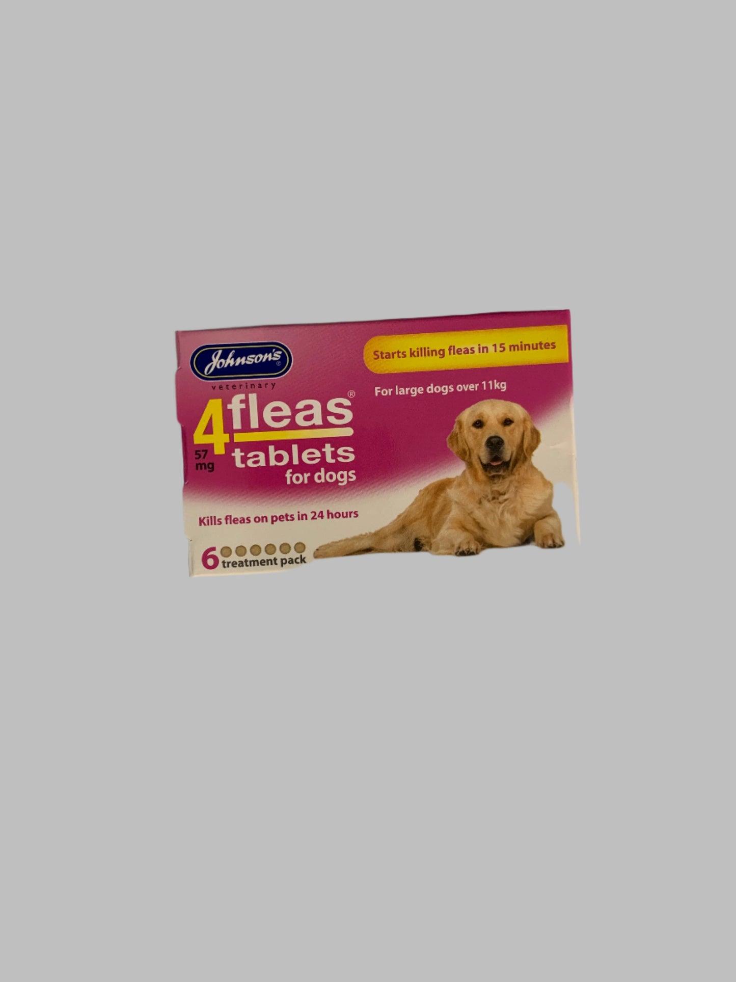 4fleas Dog Tablets large dog, dog flea treatment, dog flea tablets, dog fleas, dog flea collar, front side