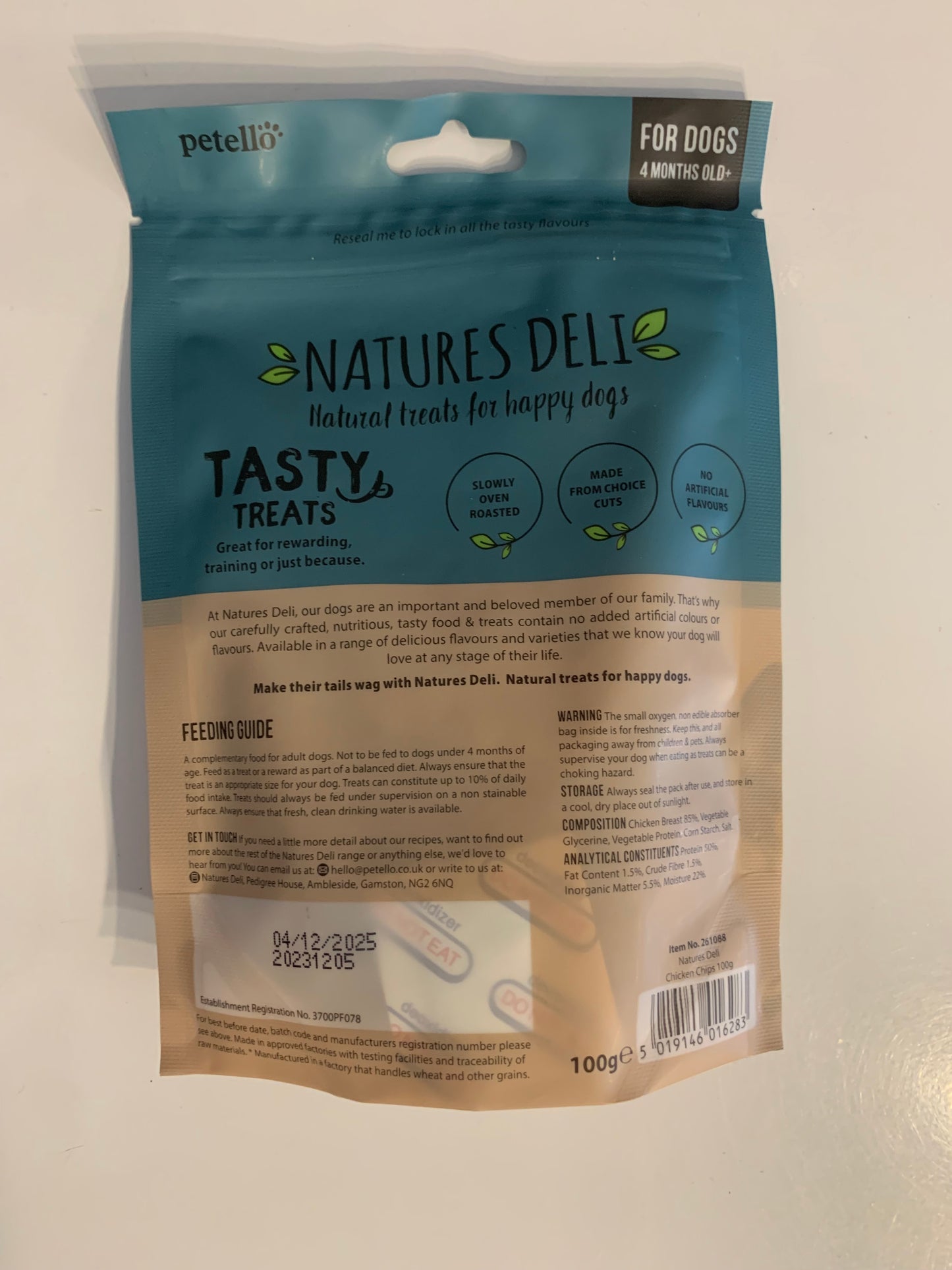 Natures Deli Dog Treats 100g