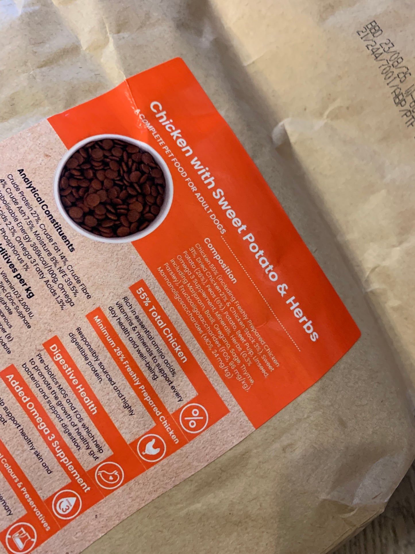 grain free dog food, grain free puppy dog food, dry dog food, best dry dog food uk, back side