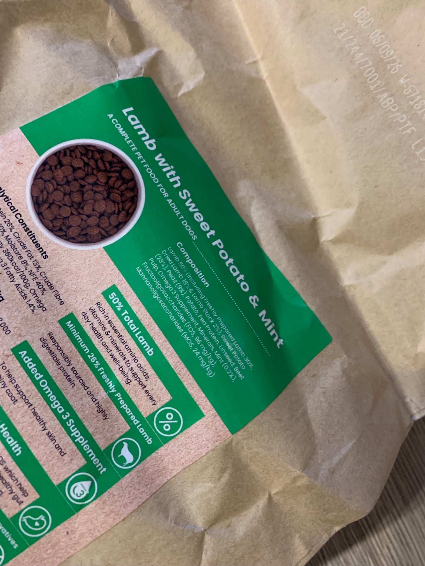 grain free dog food, grain free puppy dog food, dry dog food, best dry dog food uk, back side