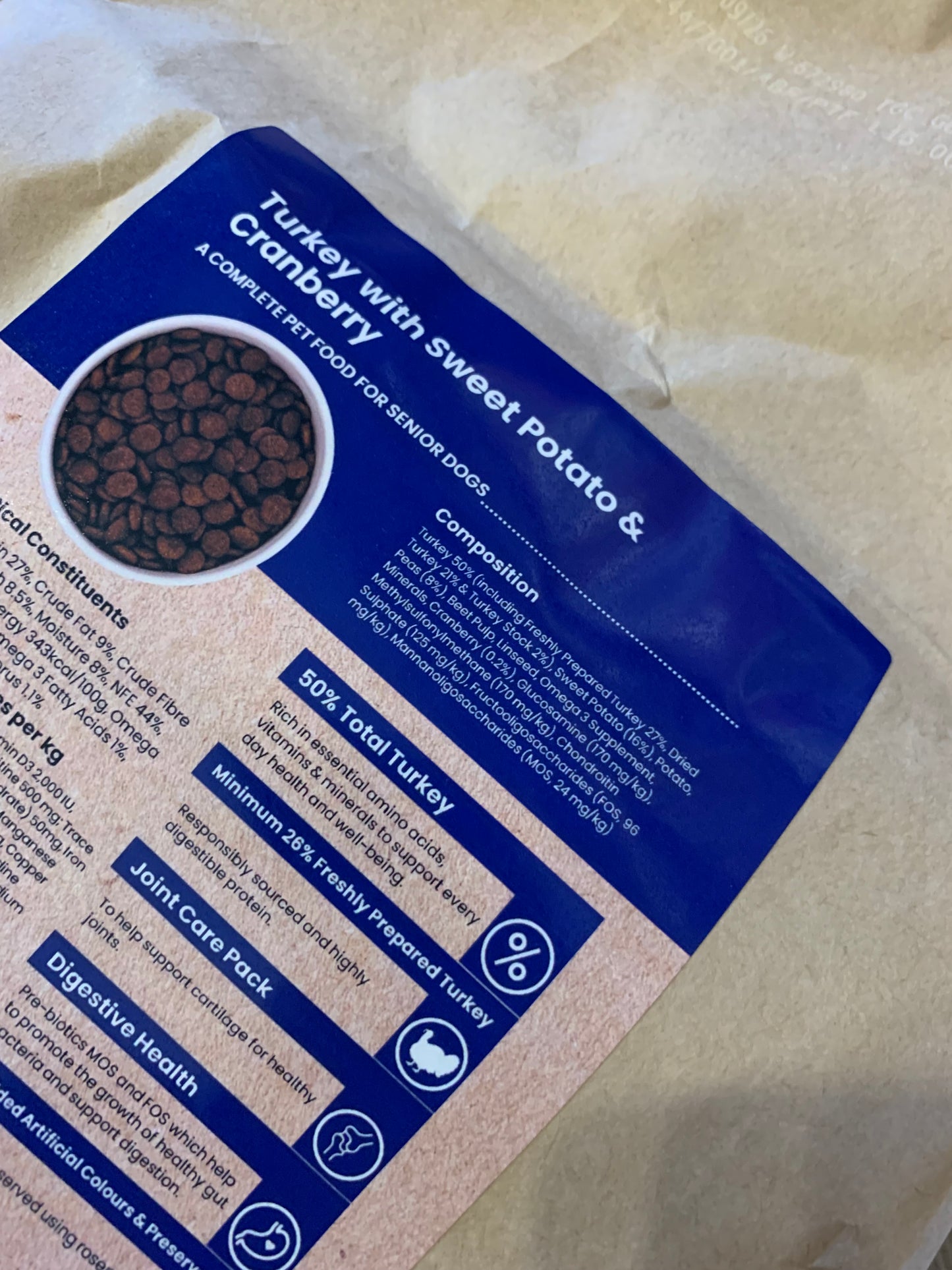 grain free dog food, grain free puppy dog food, dry dog food, best dry dog food uk, back side