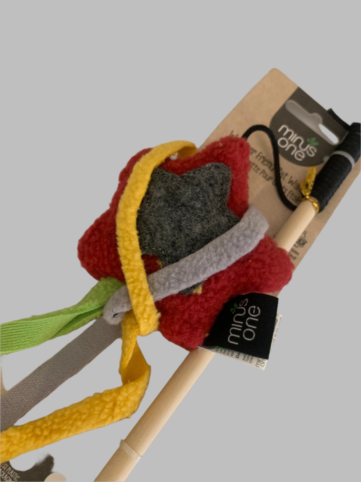 All For Paws Minis One Classic Felt Star Wand Cat Toy, cat toys, jelly cat toys, left side