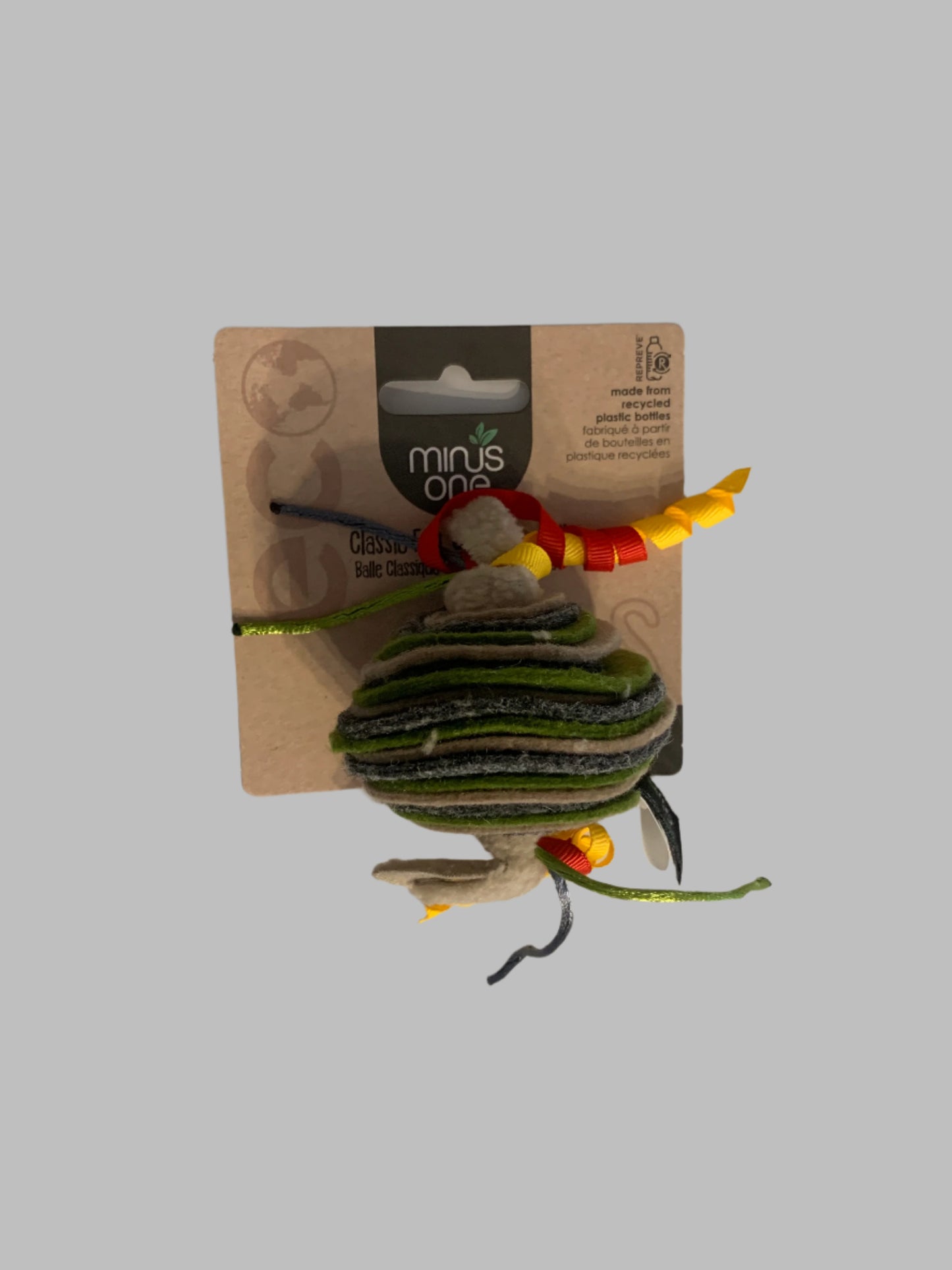 All For Paws Minis One Classic Felt Ball Cat Toy, cat toys, jelly cat toys, front side