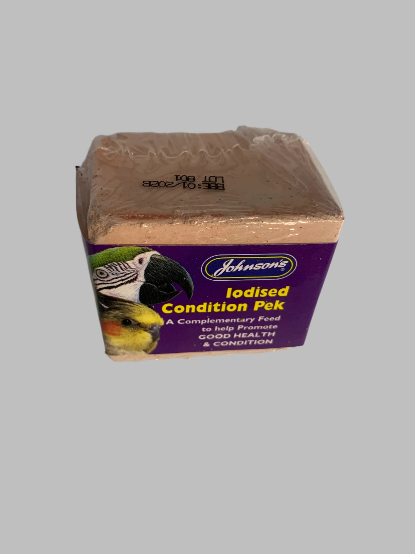 Johnsons Iodised Condition Pek 100g, bird treat, bird treats, bird treats homemade, bird treats for cockatiel, front side
