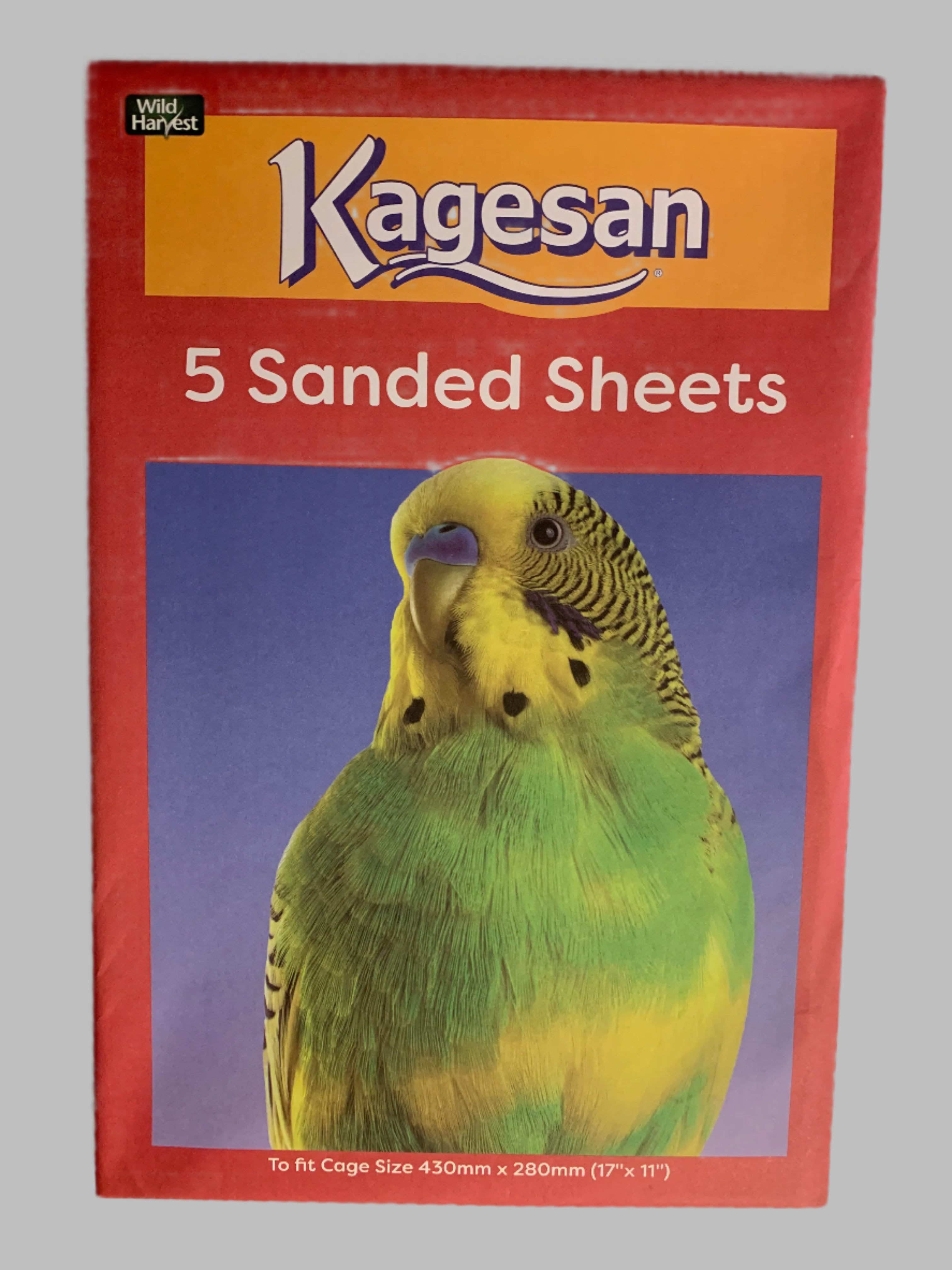 kagesan sand sheets, sand sheets for birds, sand sheets for bird cages, sand sheets for budgies, front side