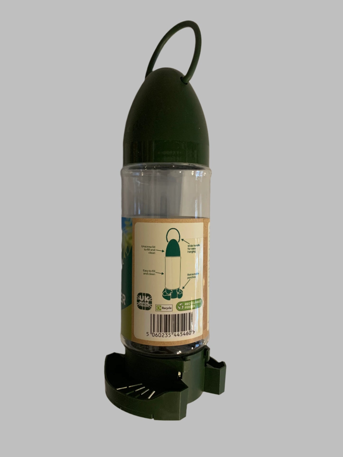 Peckish Everyday Seed Feeder, bird feeder, bird feeders, bird feeders uk, bird feeder camera, bird feeders squirrel proof, squirrel proof bird feeders, back side
