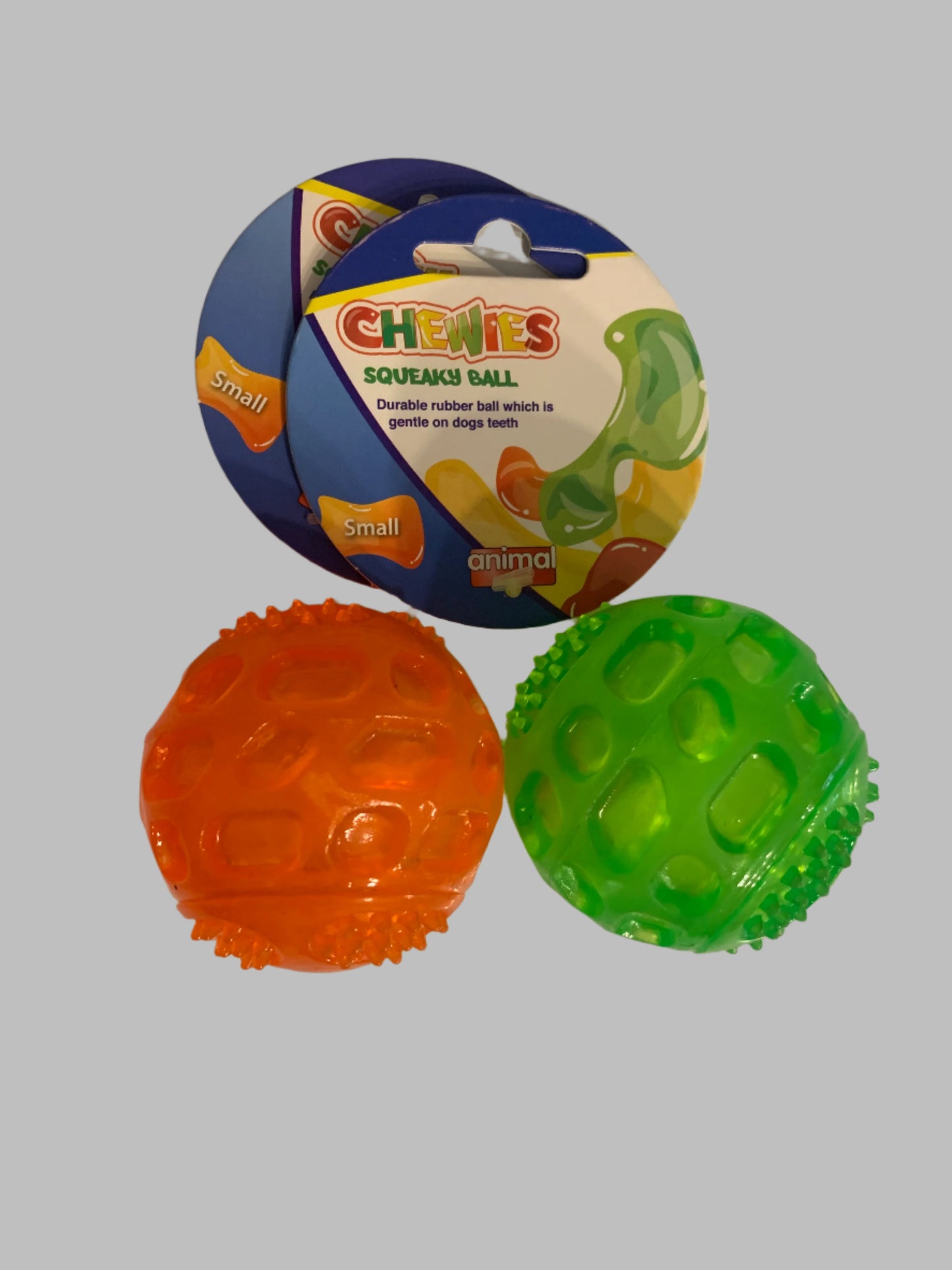 Animal Instincts Chewies Ball small, dog toys uk, dog toys amazon, front side