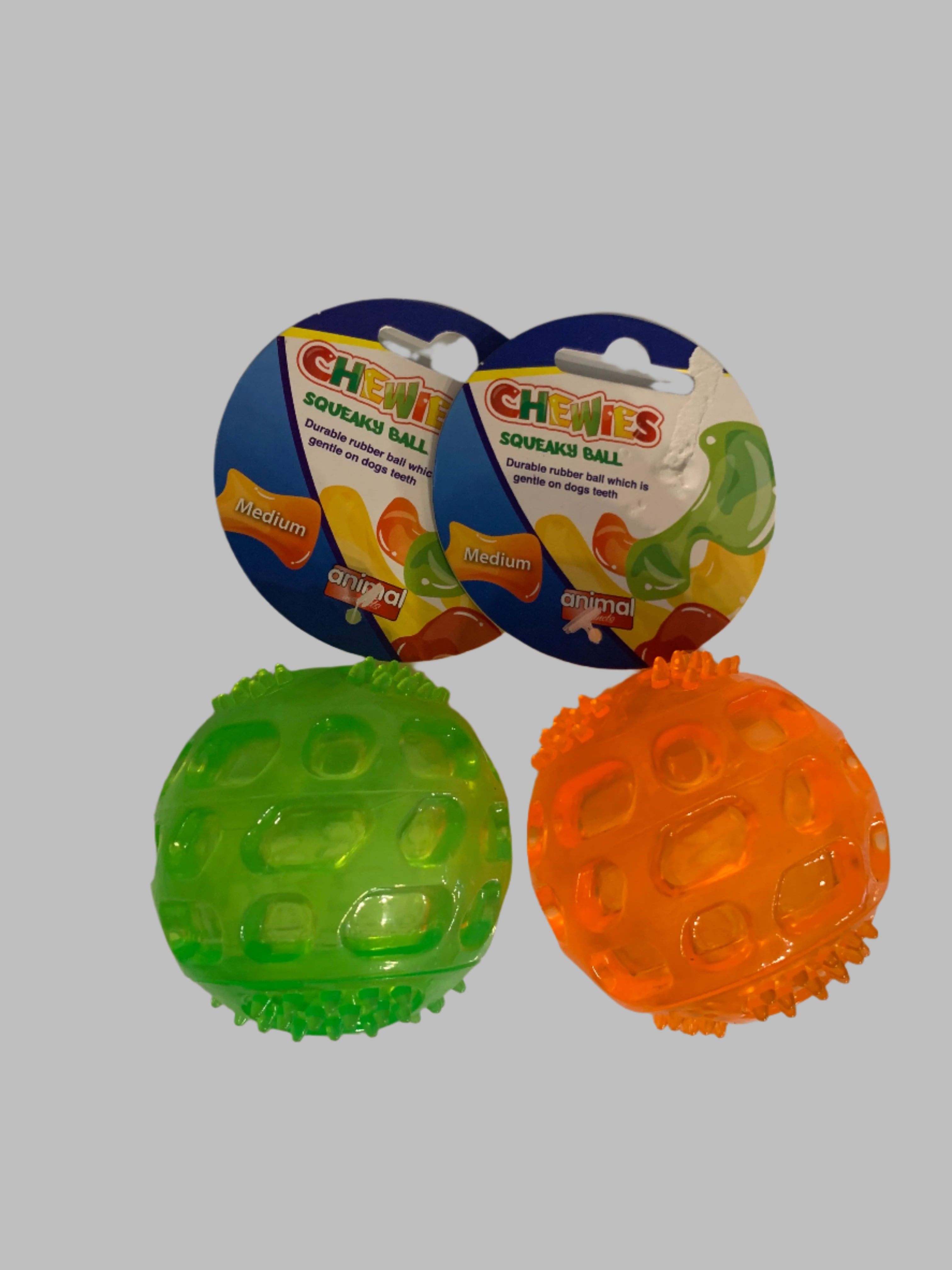 Animal Instincts Chewies Ball medium, dog toys uk, dog toys amazon, front side