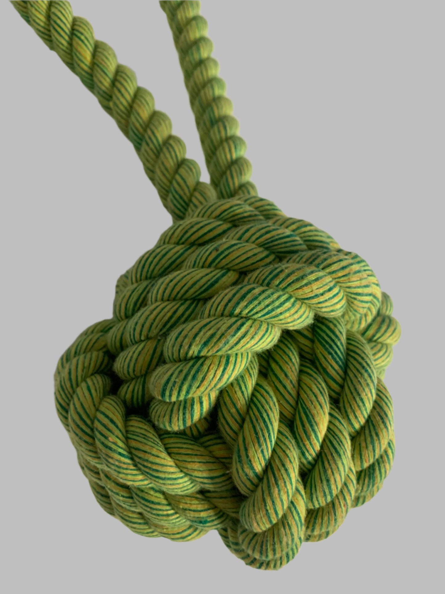 Happy Pet Nuts For Knots Ball Tugger green, dog toys uk, dog toys amazon, left side