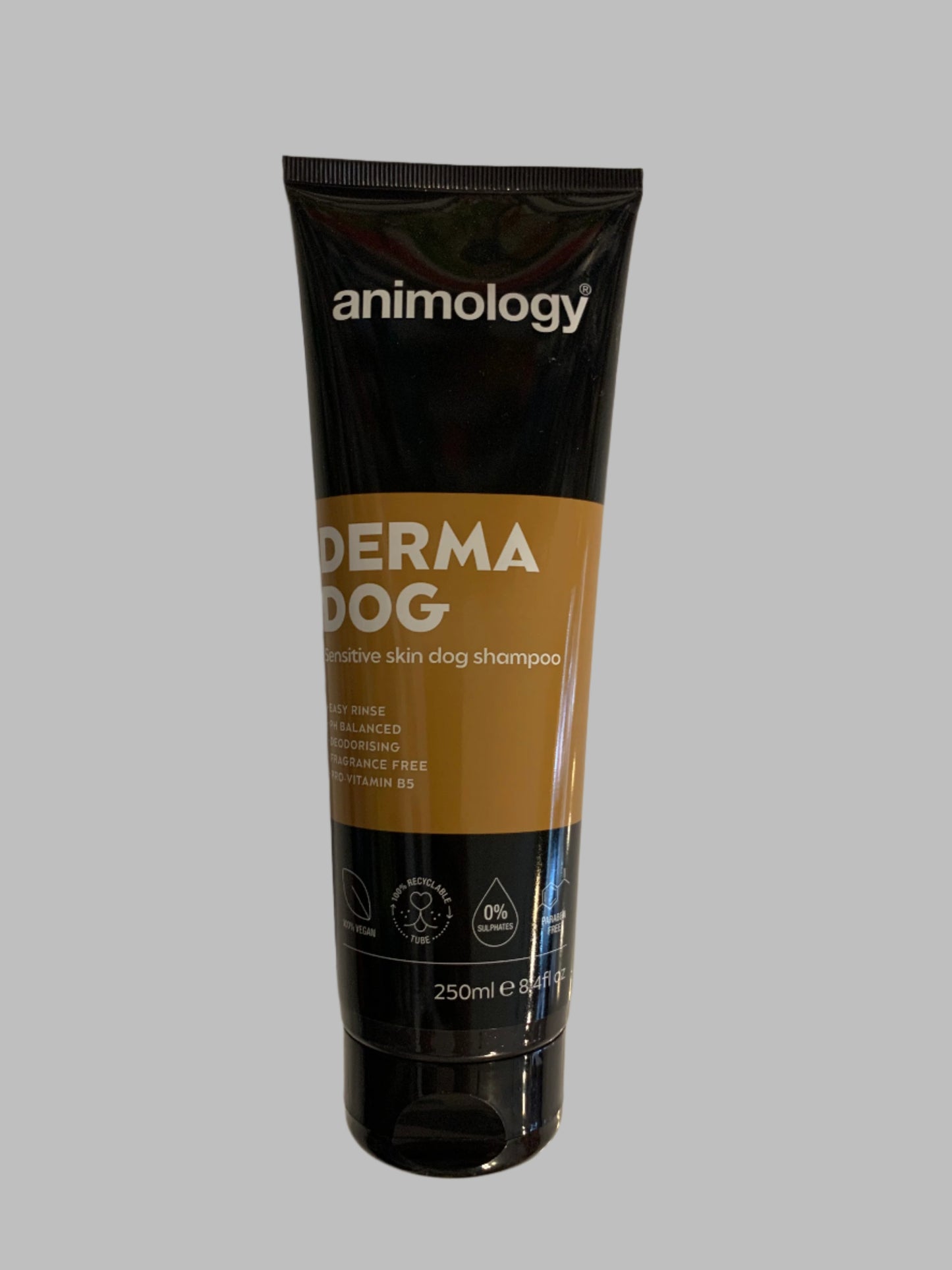 Animology Dog Shampoo 250ml, puppy shampoo derma dog shampoo, dog shampoo for sensitive skin, dog shampoo for itchy skin, front side