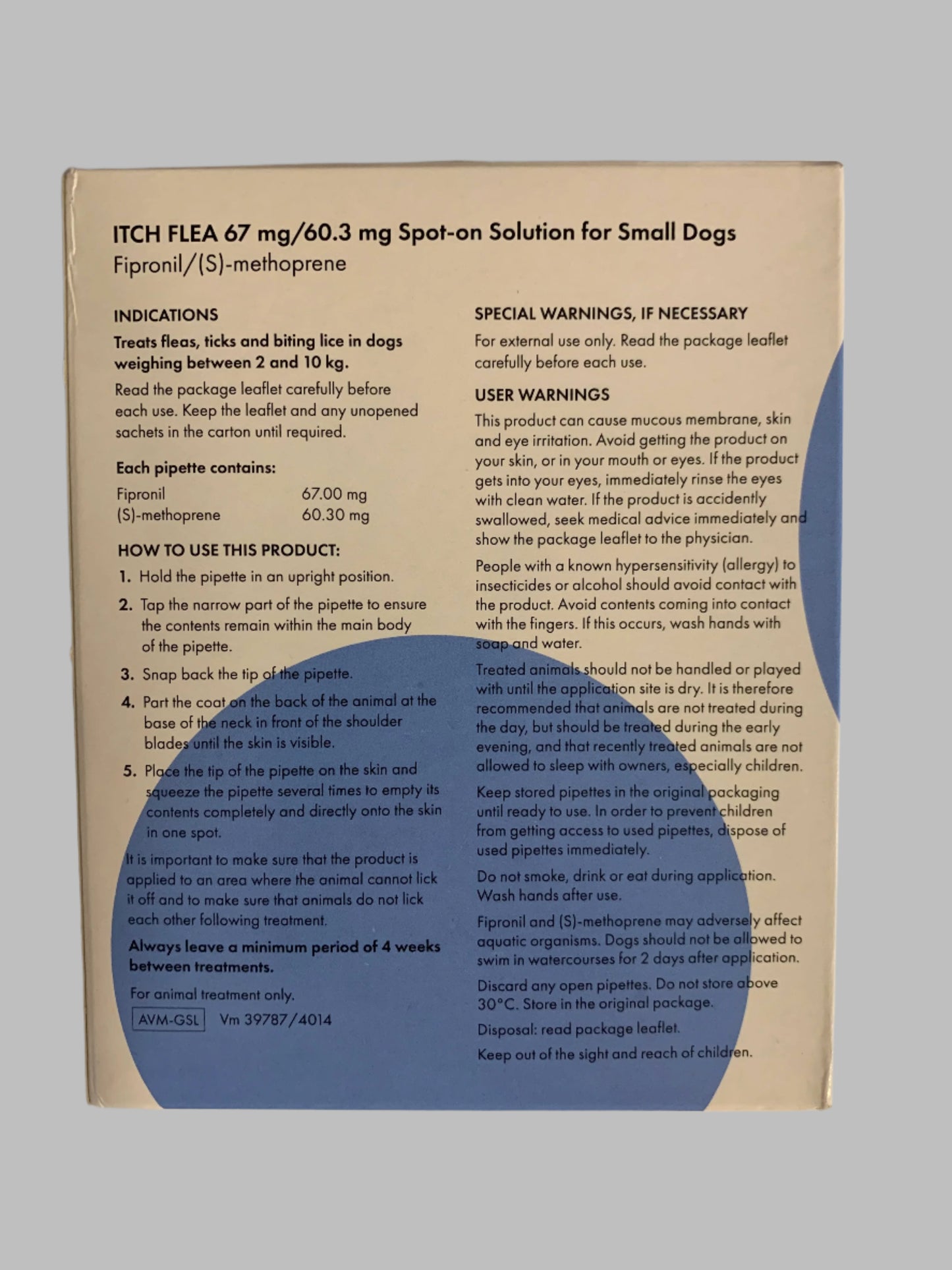 Itch Flea Treatment For Dogs 3pk