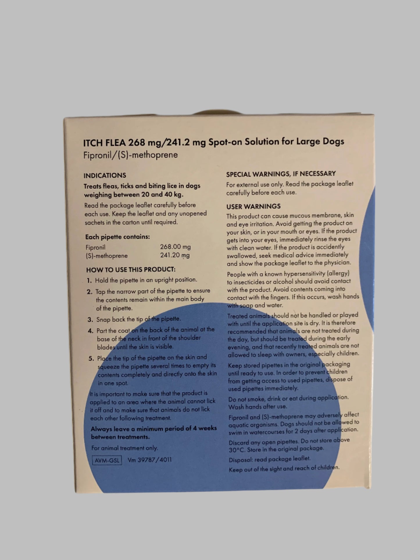 Itch Flea Treatment For Dogs 3pk