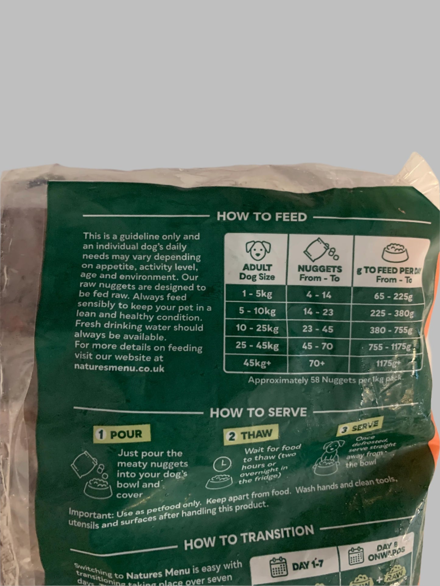 Natures Menu Complete & Balanced 80/20 Dog Nuggets 1kg