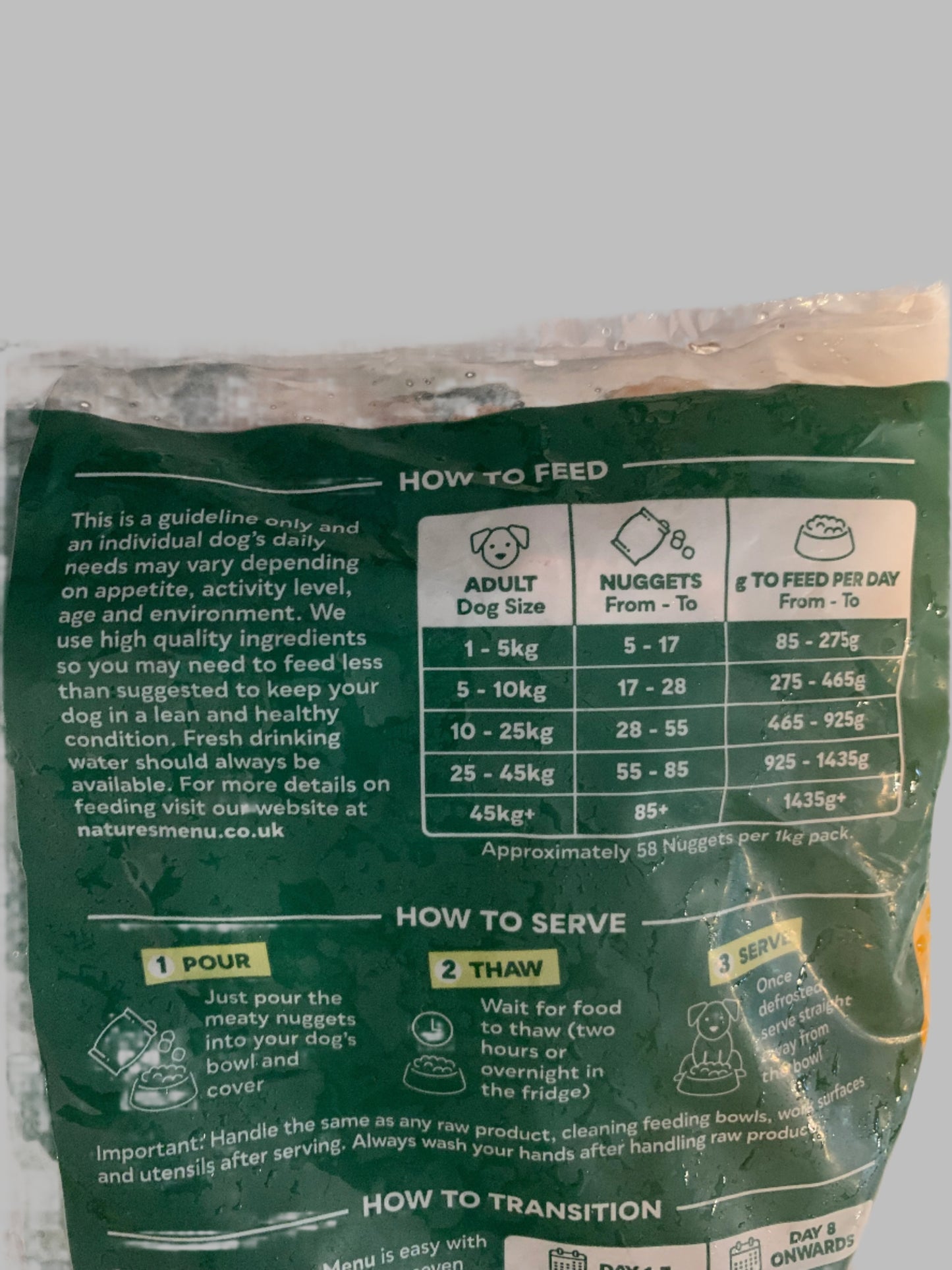 Natures Menu Complete & Balanced 80/20 Dog Nuggets 1kg