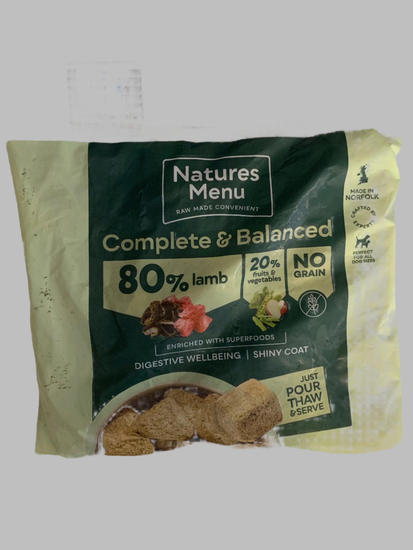 Natures Menu Complete & Balanced 80/20 Dog Nuggets 1kg