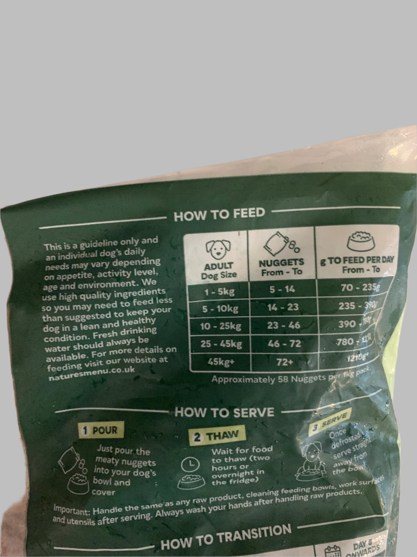 Natures Menu Complete & Balanced 80/20 Dog Nuggets 1kg