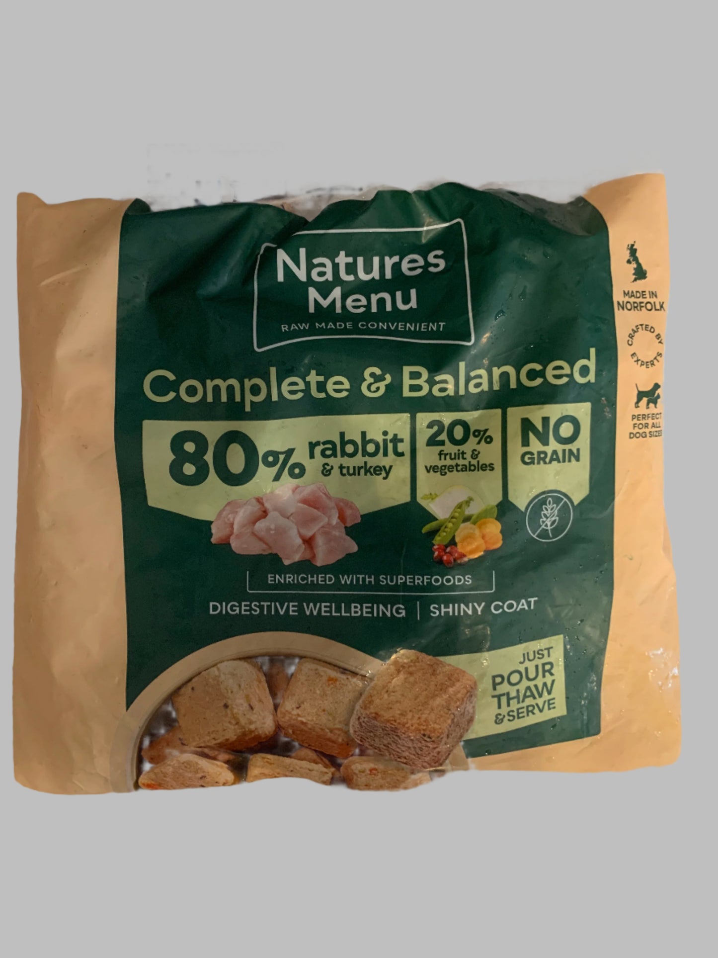 Natures Menu Complete & Balanced 80/20 Dog Nuggets 1kg