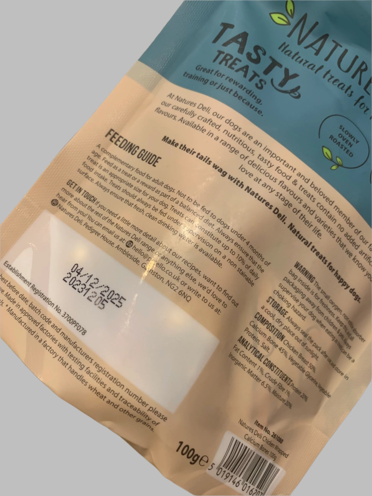 Natures Deli Dog Treats 100g