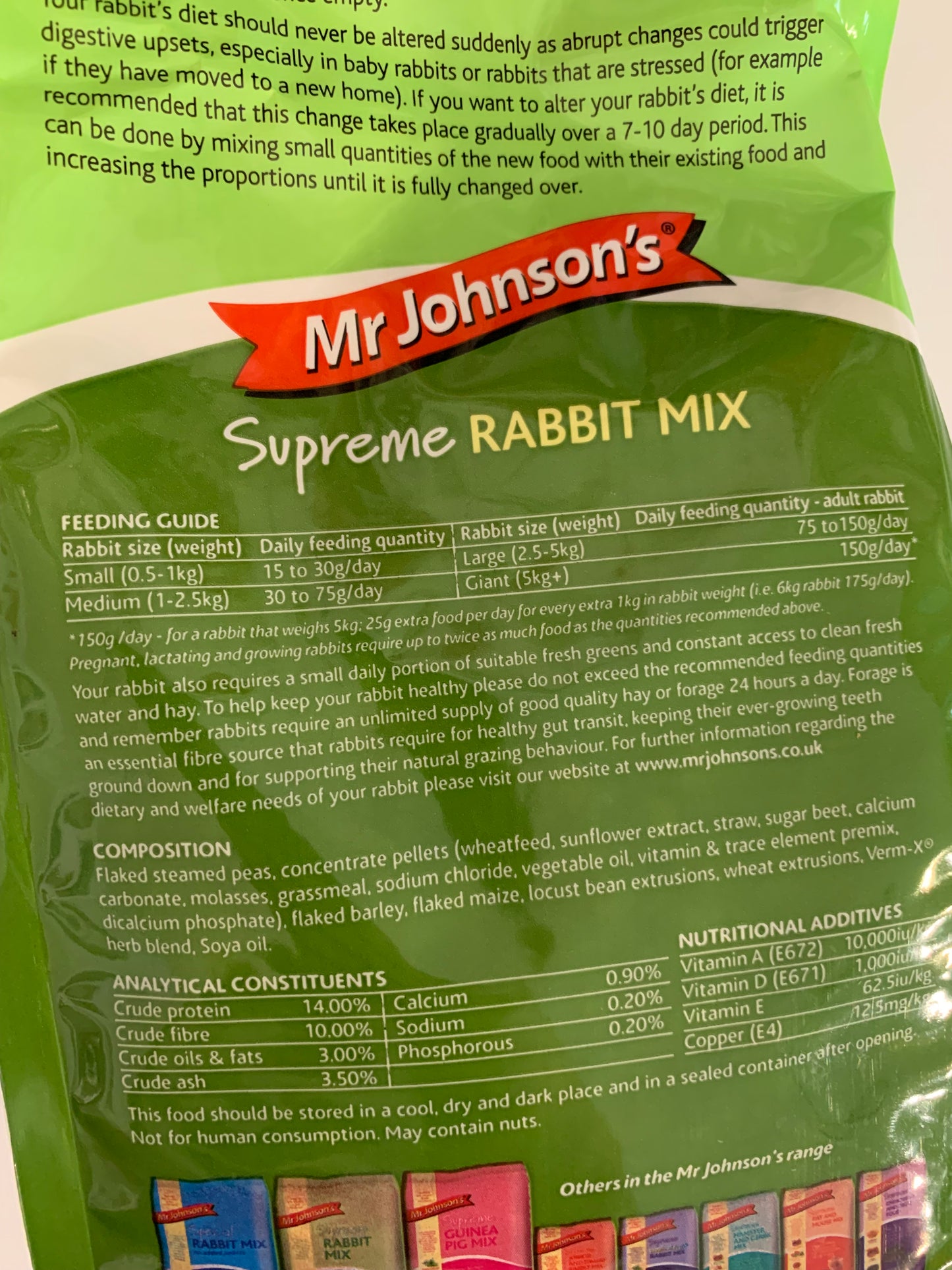 Mr Johnsons Supreme Rabbit Mix 900g