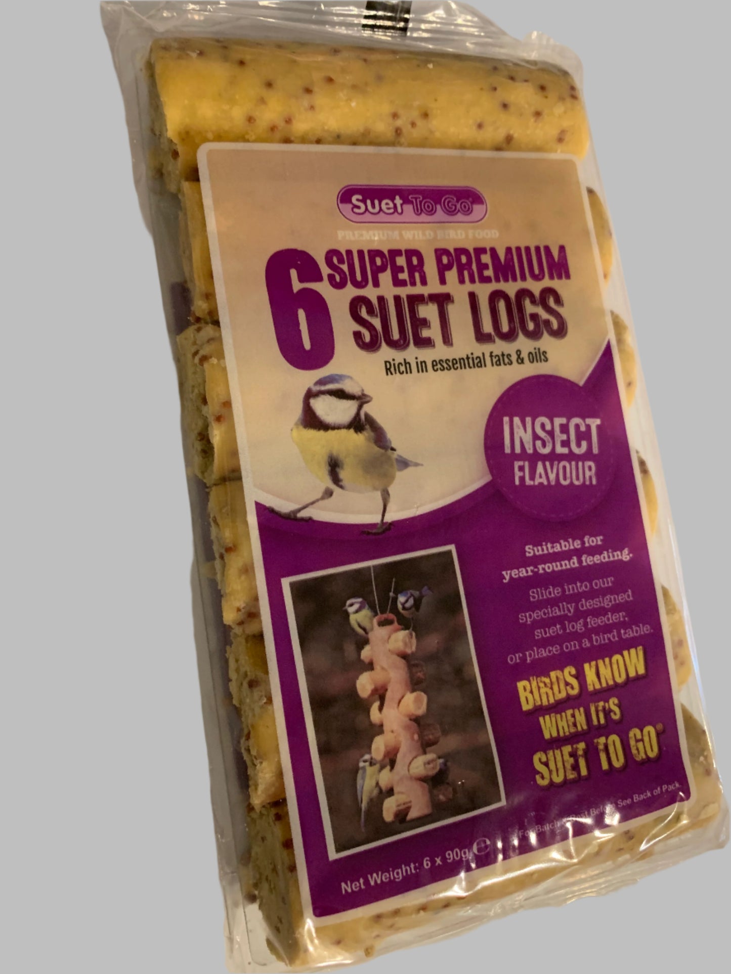 Suet to Go Mealworm and Insect Logs