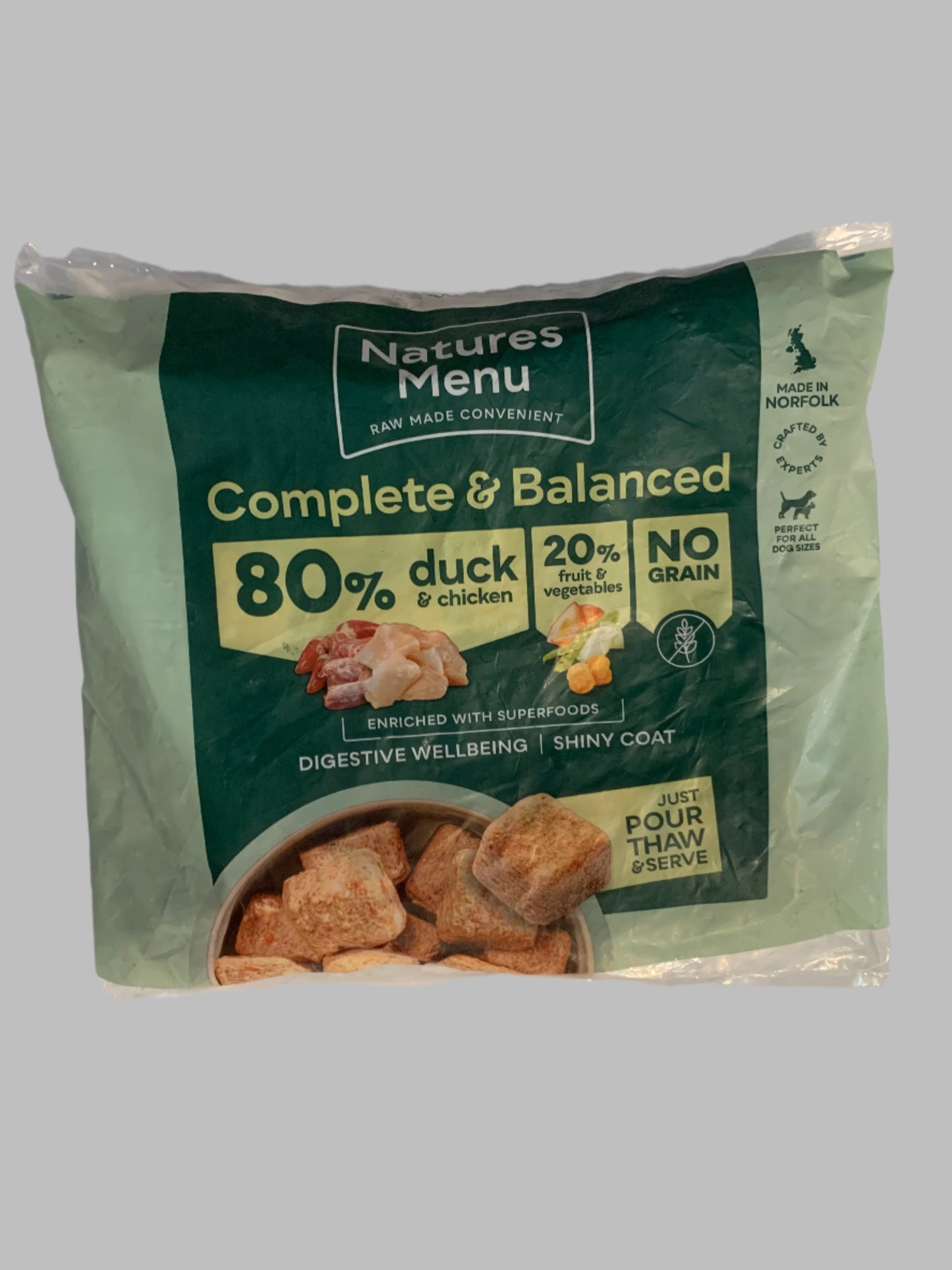 Natures Menu Complete & Balanced 80/20 Dog Nuggets 1kg