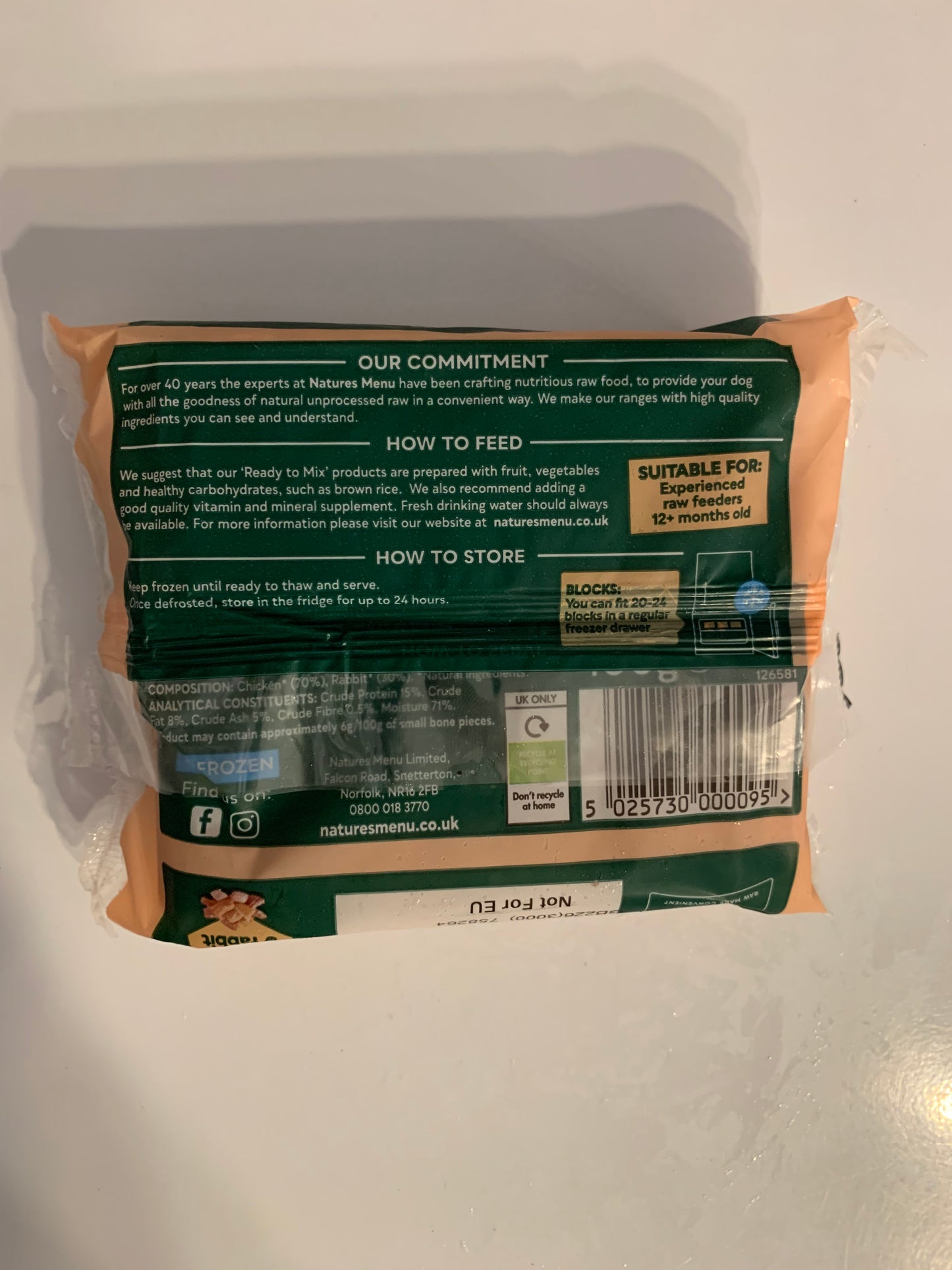Natures Menu Meat Blocks 400g