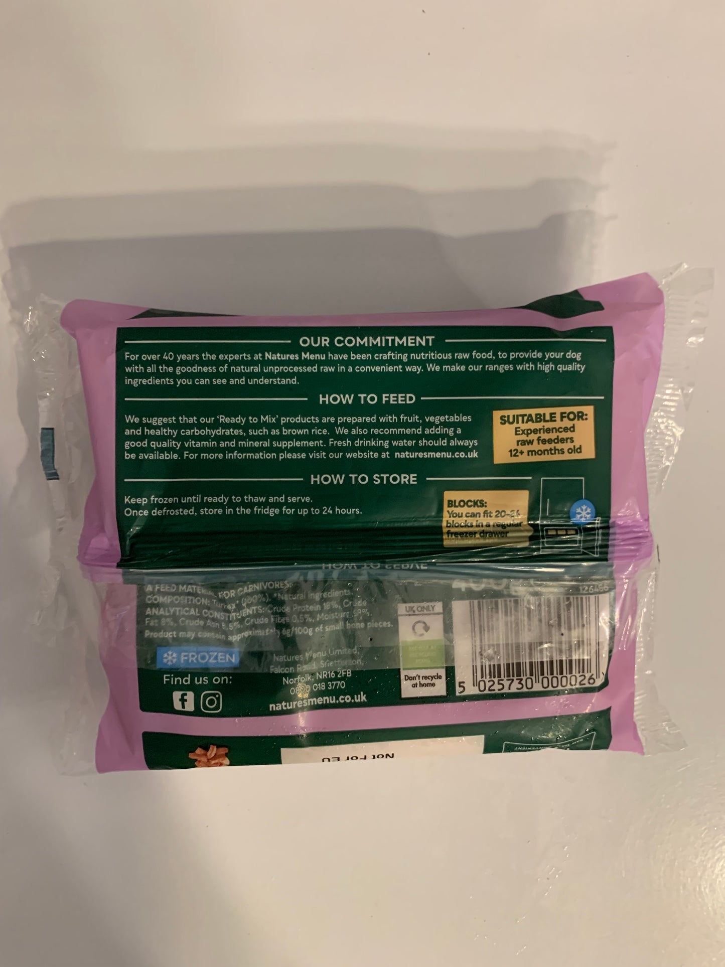 Natures Menu Meat Blocks 400g