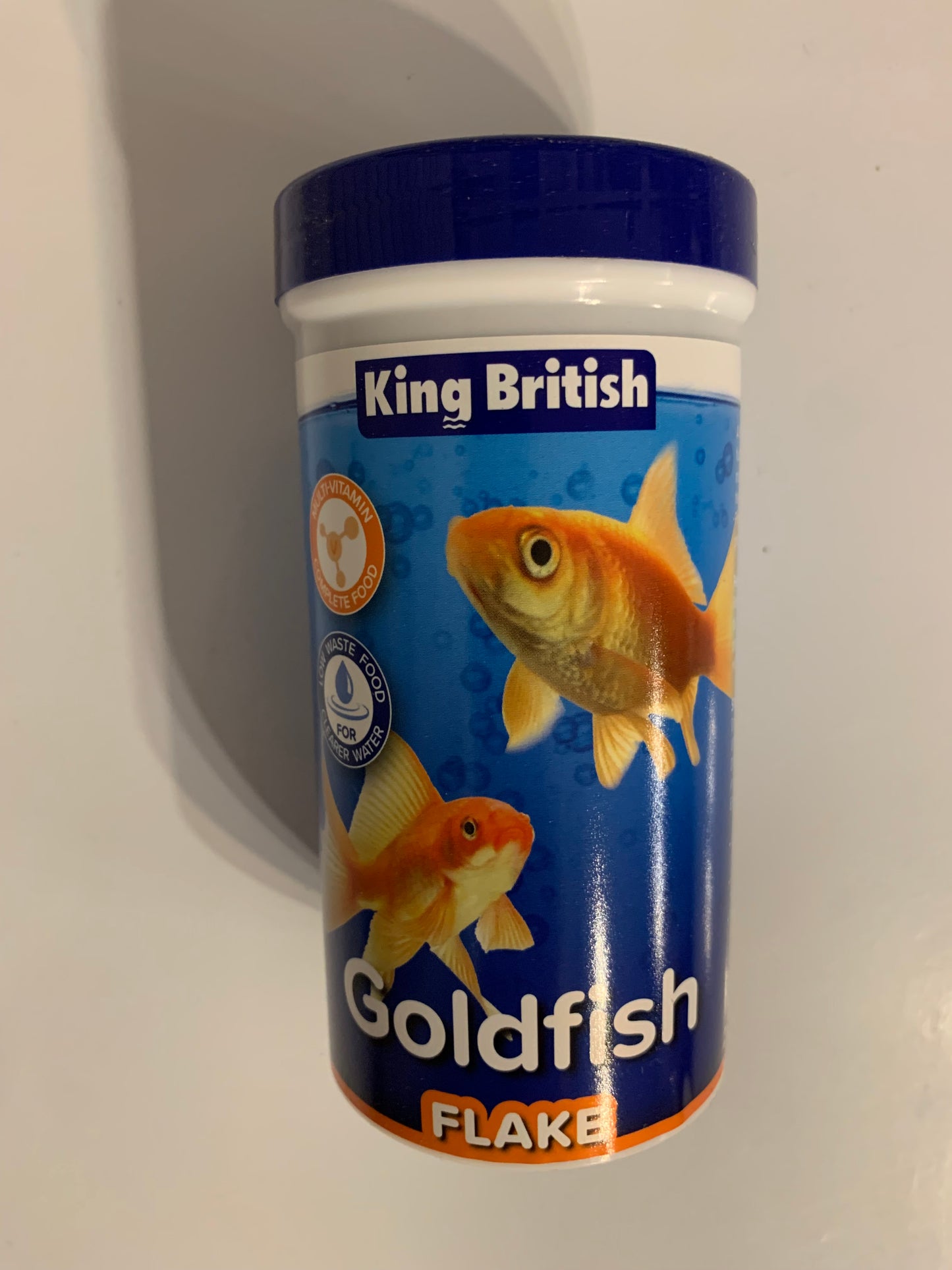 king british goldfish flake food, fish food, fish food near me, front side, pets at home