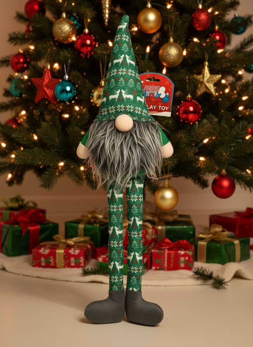 Santa Long Legs Christmas Dog Toy